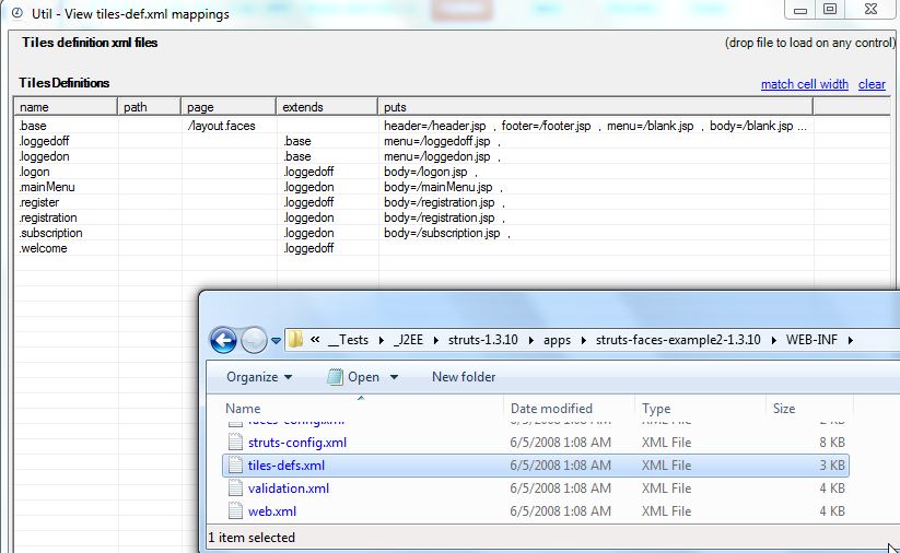 Dinis Cruz Blog O2 tools to view and script J2EE, Struts and Tiles xml